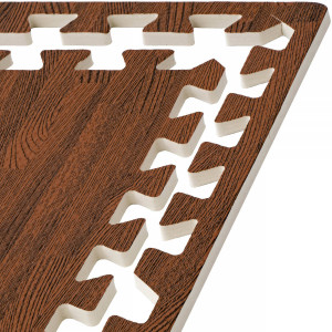 Mata Piankowa Puzzle 1cm 60x60cm Kolor drewna Edukacyjna pokoju dla dzieci