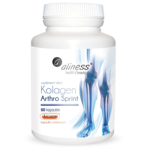 Aliness Kolagen Arthro Sprint – 60 Kapsułek, Kompleksowe Wsparcie Stawów I Kości