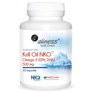 Aliness Krill Oil 500 Mg – 60 Kapsułek, Wsparcie Serca, Mózgu I Odporności