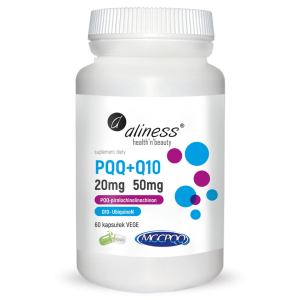Aliness Pqq 20 Mg + Koenzym Q10 50 Mg 60 Kapsułek | Mgcpqq® – Energia Komórkowa, Mitochondria, Antyoksydant
