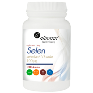 Aliness Selen 100 µg – Selenian Sodu 100 Tabletek | Wsparcie Tarczycy + Odporność