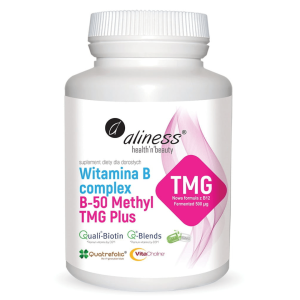 Aliness B50 Methyl Tmg Plus 100 Kaps – Kompleks Witamin B Z Tmg I Mthf