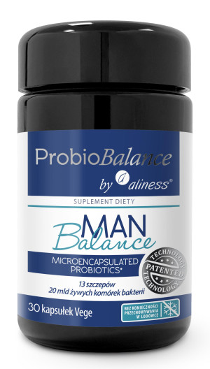 Aliness Probiobalance Man 20 Mld 30 Kapsułek - Wsparcie Jelit