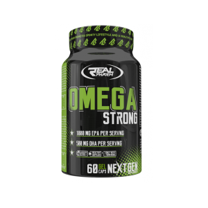 Real Pharm Omega Strong – 60 Kaps | Wysoka Dawka Epa I Dha Dla Serca, Mózgu I Odporności