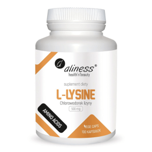 Aliness L-lysine 500 Mg – 100 Kapsułek | Wsparcie Mięśni, Skóry I Odporności