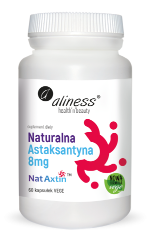 Aliness Naturalna Astaksantyna 8 Mg – 60 Kapsułek Vege
