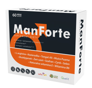 Aliness Manforte 60 Kapsułek Vege - Energia, Libido, Witalność
