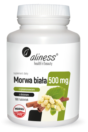 Aliness Morwa Biała 500 Mg X 180 Tabl – Wsparcie Metabolizmu Węglowodanów I Poziomu Cukru