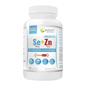Wish Selen + Cynk + Prebiotyk 120 Kapsułek - Wsparcie Odporności
