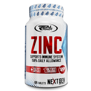 Real Pharm Zinc 90 Tabs | Cynk Dla Odporności, Skóry I Hormonów