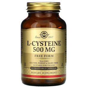 Solgar L-cysteine 500 Mg - Wsparcie Włosów, Skóry I Paznokci