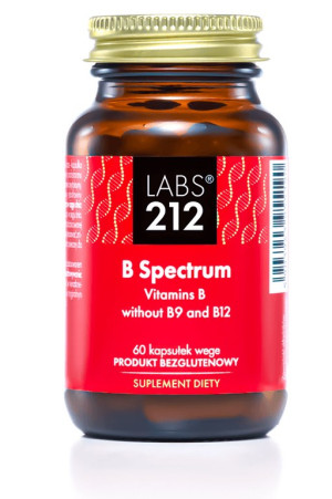 Labs212 B Spectrum - Witaminy B Bez B9 I B12 (60 Kaps.)