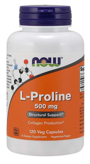Now Foods L-prolina (120 Kaps.)