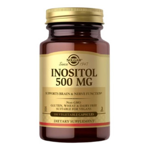 Solgar Inozytol 500 Mg - 100 Kapsułek, Czysty Inozytol