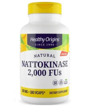 Healthy Origins Natural Nattokinase 2000fus - Nattokinaza 100 Mg (180 Kaps.)