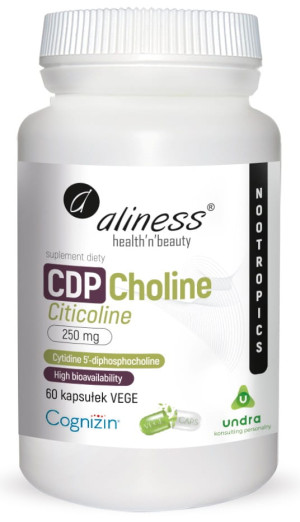 Aliness Cdp Choline 250 Mg - 60 Kapsułek, Wsparcie Pamięci