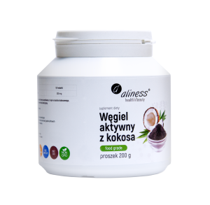 Aliness Węgiel Aktywny Z Kokosa 200 G - Detoks, Jelita