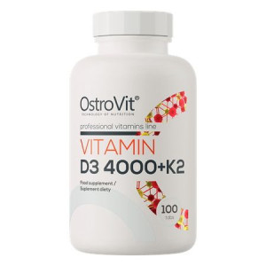 Ostrovit D3 4000 Iu + K2 Mk-7 100 Tabl. - Mocne Kości I Mięśnie