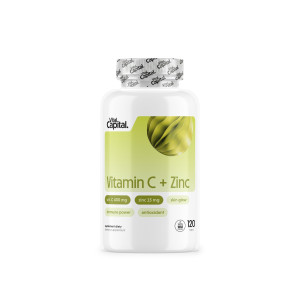 Vitalcapital Vitamin C + Zinc 120 Vege Kapsułek - Odporność