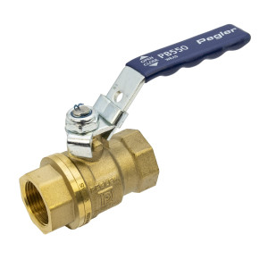 Pegler PB550PT 3/4 BSP F x F Full Bore Ball Valve – Blue Lever Handle