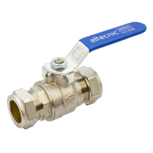 Altecnic 3/4 Compression Intaball Valve – Blue Lever Handle
