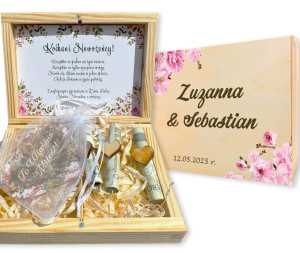 Pudełko na pieniądze pamiątka ślub prezent na ślub wesele ślubne prezent dla pary młodej