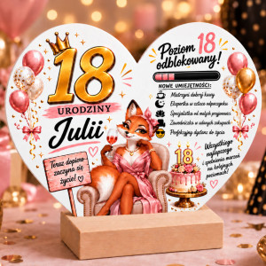 Prezent na 18 20 25 30 40 50 60 70 urodziny personalizowany śmieszny prezent na urodziny dla Niej