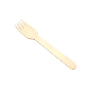 100 x Gabel Holzbesteck