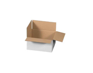 Faltkarton zweiwellig - 217x172x110mm weiss