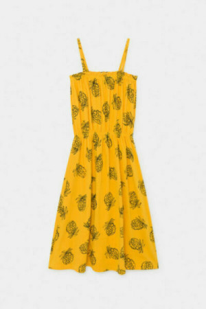 BOBO CHOSES sukienka All Over Pineapple Jersey - 2y