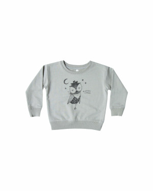 RYLEE&CRU jasnobłękitna bluza Cowboy Owl - 6y