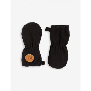 MINI RODINI czarne rękawiczki polarowe BABY - 6m
