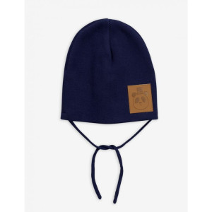 MINI RODINI czapka panda hat dark blue - 46
