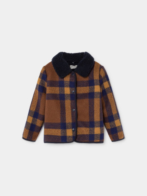 BOBO CHOSES płaszcz w kratkę Checker - 4y