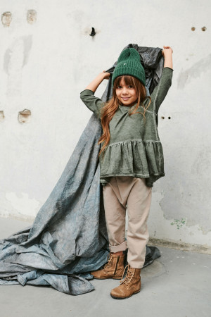 BOOSO bluzka club basque dark green - 2y