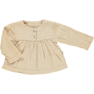 POUDRE ORGANIC bluzka jasnoróżowa z guzikami ALVA - 24m
