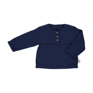 POUDRE ORGANIC bluzka reglisse granatowa - 6y