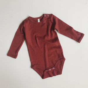 ORGANIC ZOO body Burgundy - 3-6m