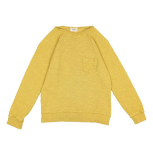 BUHO Musztardowy sweter z kieszonką HARRY - 3y