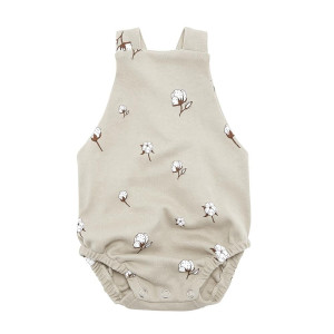ORGANIC ZOO bloomersy na szelkach COTTON FLOWER - 6-12m
