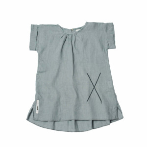 BOOSO sukienka LINEN "X" DRESS ZIELONY - 2y