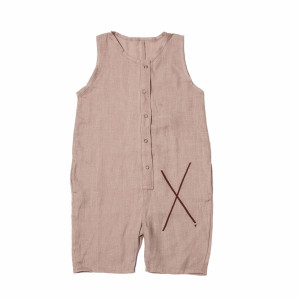 BOOSO LINEN RAMPERS JASNY RÓŻ - 6y