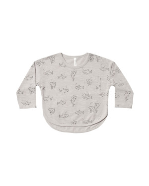 RYLEE&CRU Longsleeve w rekiny - 6m