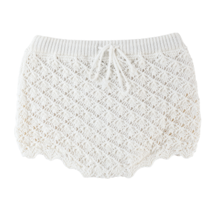 TOCOTO VINTAGE Koronkowe szorty ecru - 18m