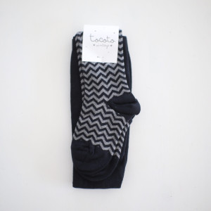 TOCOTO VINTAGE GRANATOWE RAJSTOPY HERRINGBONE - 18m