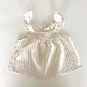 TOCOTO VINTAGE Top w różowe paseczki - 6y