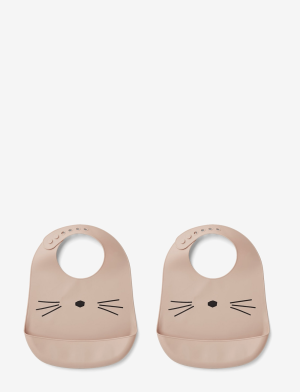 LIEWOOD śliniaki 2 pack Cat Rose