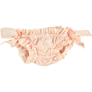 TOCOTO VINTAGE Haftowane brzoskwiniowe bikini - 4y