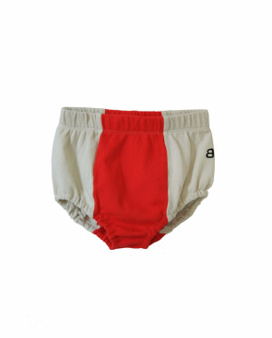 BANDY BUTTON beżowo-czerwone szorty REEO - 6y
