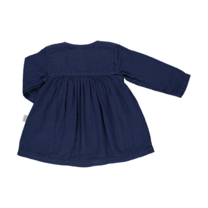 POUDRE ORGANIC sukienka aubepine granatowa - 3y